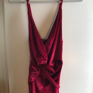 Velvet Jumpsuit by Nasty Gal
